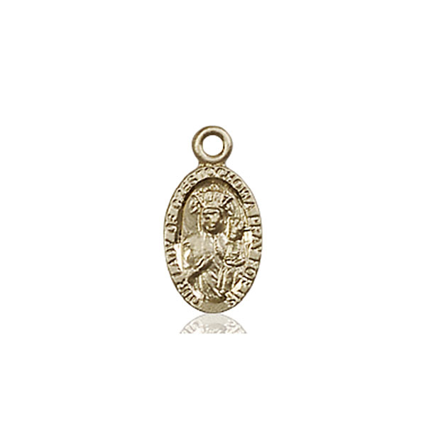 14kt Gold Our Lady of Czestochowa Medal