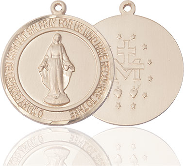 14kt Gold Miraculous Medal