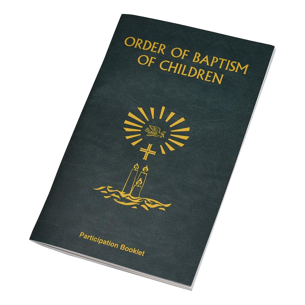 Order Of Baptism Of Children (Participation Booklet)