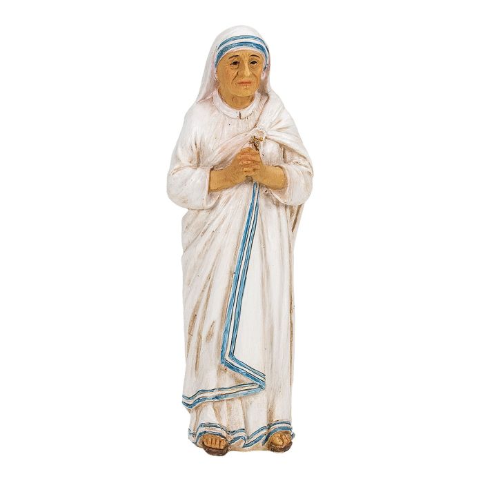 4" Cold Cast Resin Hand Painted Statue Of St.Teresa Of Calcutta