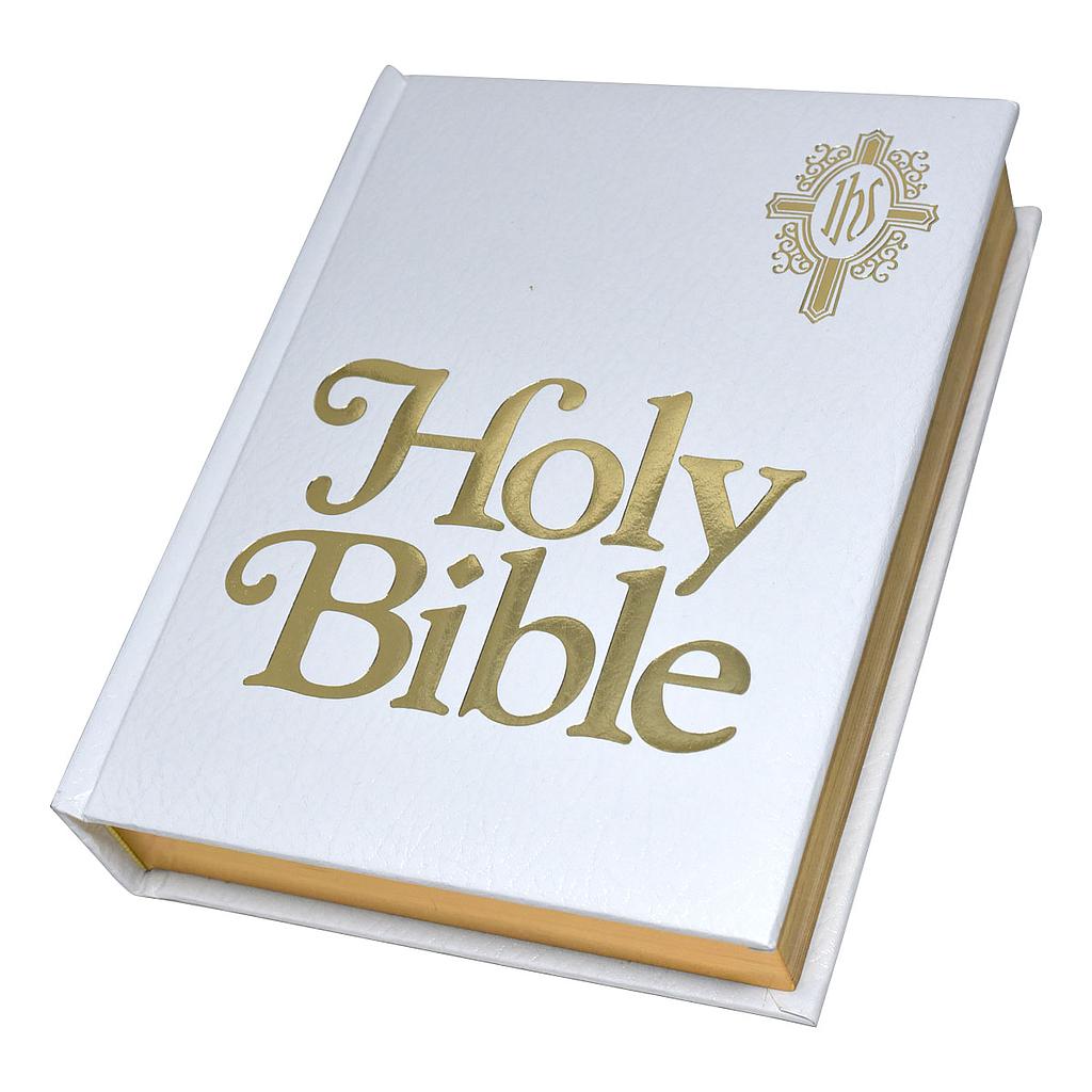 New Catholic Bible Family Edition - White