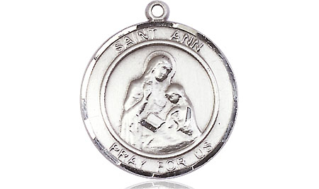 Sterling Silver Saint Ann Medal