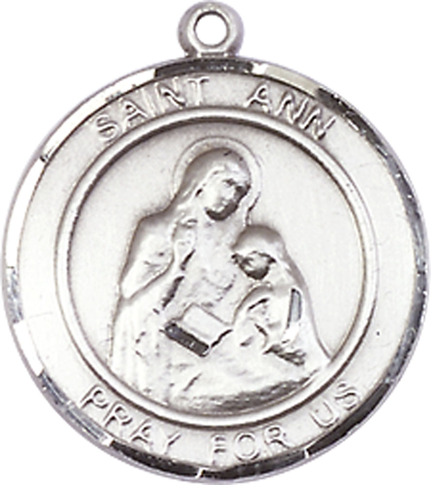 Sterling Silver Saint Ann Medal