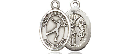 Sterling Silver Saint Sebastian Figure Skating Medal