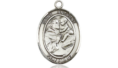 Sterling Silver Saint Anthony of Padua Medal - With Box