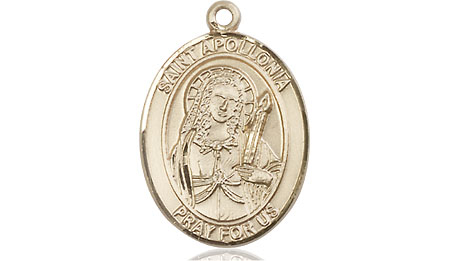 14kt Gold Filled Saint Apollonia Medal