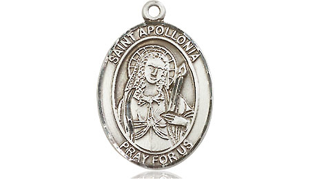 Sterling Silver Saint Apollonia Medal