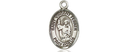 Sterling Silver Saint Vincent Ferrer Medal