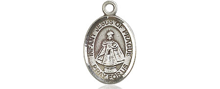 Sterling Silver Infant of Prague Medal