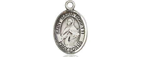 Sterling Silver Saint Maria Goretti Medal