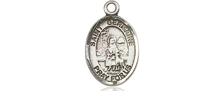 Sterling Silver Saint Germaine Cousin Medal