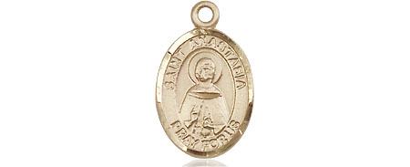 14kt Gold Filled Saint Anastasia Medal