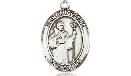 Sterling Silver Saint Augustine Medal