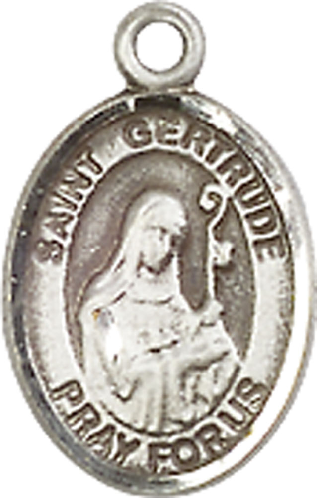 Sterling Silver Saint Gertrude of Nivelles Medal
