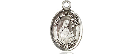 Sterling Silver Saint Gertrude of Nivelles Medal