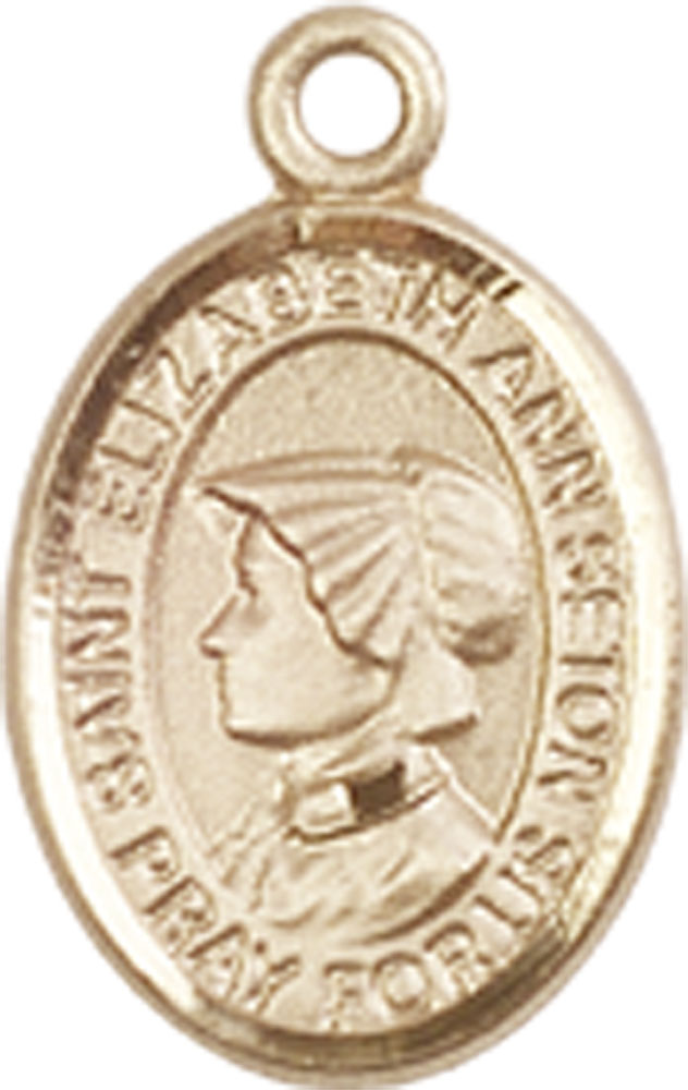 14kt Gold Filled Saint Elizabeth Ann Seton Medal
