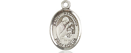 Sterling Silver Saint Aloysius Gonzaga Medal