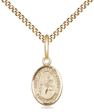 14kt Gold Filled Saint John of the Cross Pendant on a 18 inch Gold Plate Light Curb chain