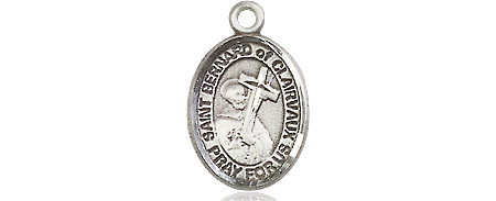 Sterling Silver Saint Bernard of Clairvaux Medal