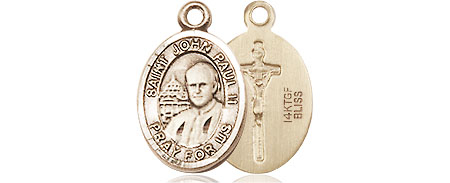 14kt Gold Filled Saint John Paul II Medal