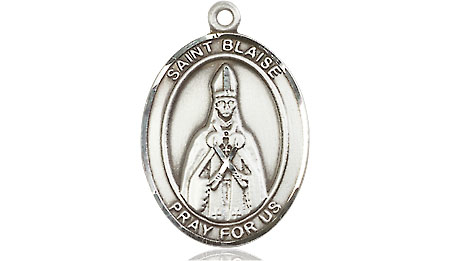 Sterling Silver Saint Blaise Medal