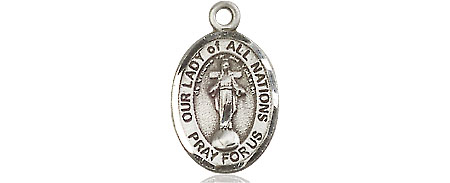 Sterling Silver Our Lady of All Nations Medal