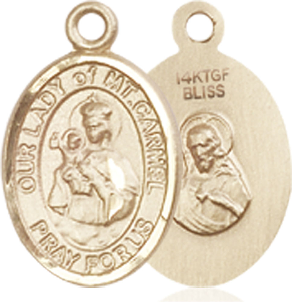 14kt Gold Filled Our Lady of Mount Carmel Medal