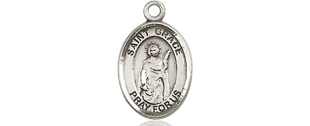 Sterling Silver Saint Grace Medal