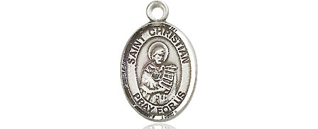 Sterling Silver Saint Christian Demosthenes Medal