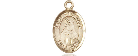 14kt Gold Filled Saint Hildegard von Bingen Medal