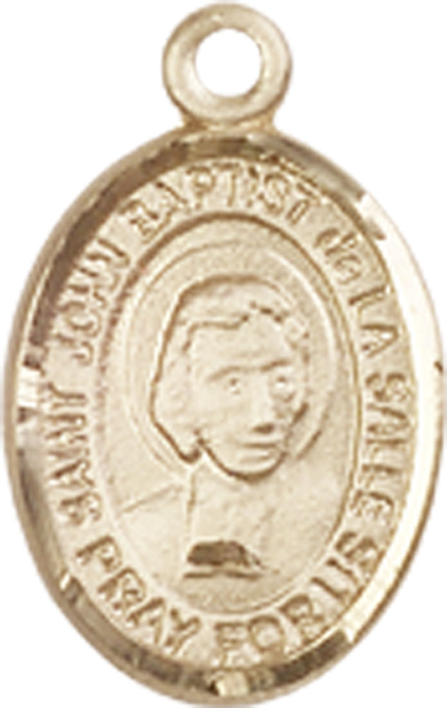 14kt Gold Filled Saint John Baptist de la Salle Medal