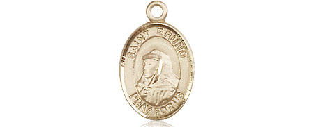14kt Gold Filled Saint Bruno Medal
