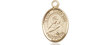 14kt Gold Filled Saint Perpetua Medal