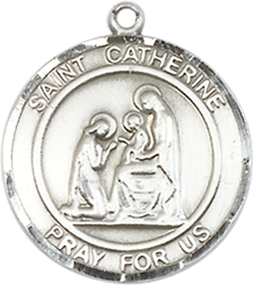 Sterling Silver Saint Catherine of Siena Medal