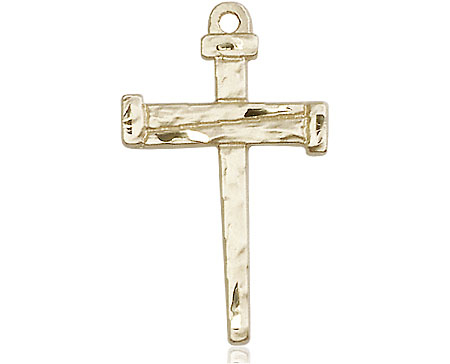 14kt Gold Filled Nail Cross Medal