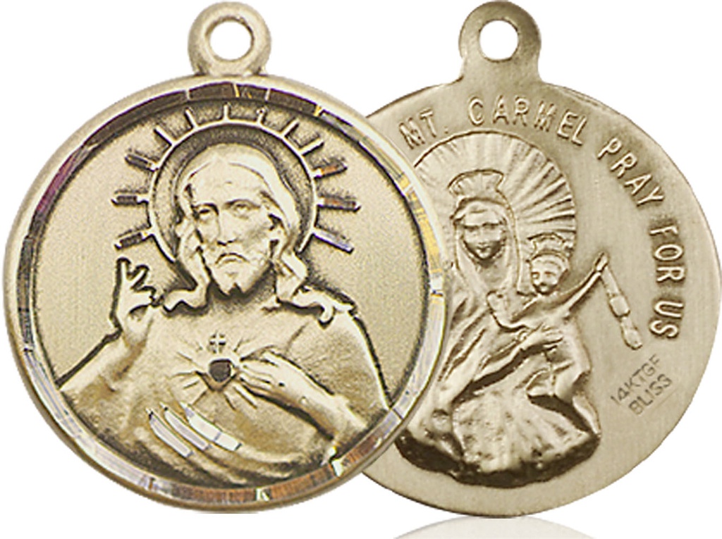 14kt Gold Filled Scapular Medal