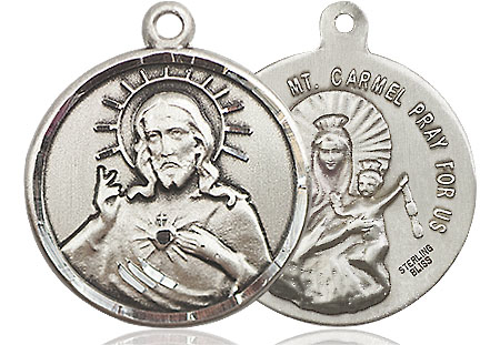 Sterling Silver Scapular Medal