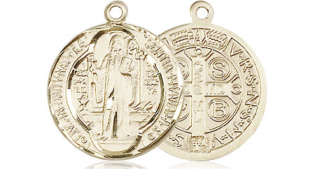 14kt Gold Filled Saint Benedict Medal