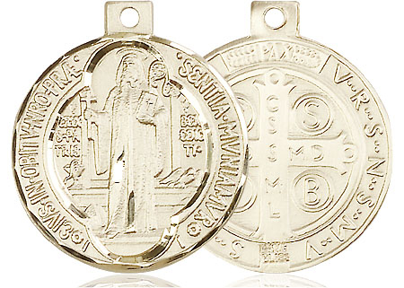 14kt Gold Filled Saint Benedict Medal