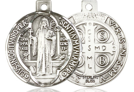 Sterling Silver Saint Benedict Medal