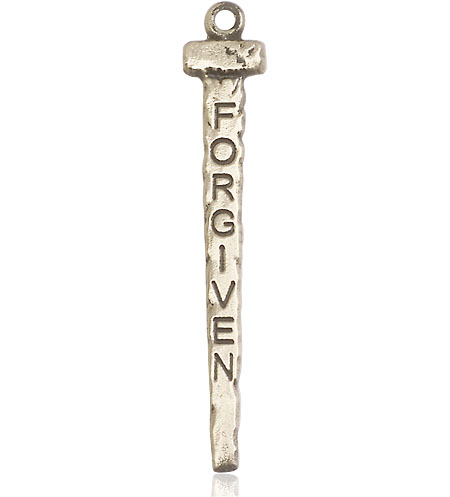 14kt Gold Filled Forgiven Nail Medal