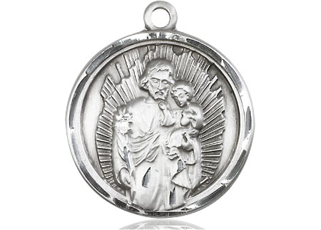 Sterling Silver Saint Joseph Medal