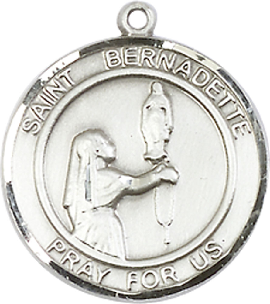 Sterling Silver Saint Bernadette Medal