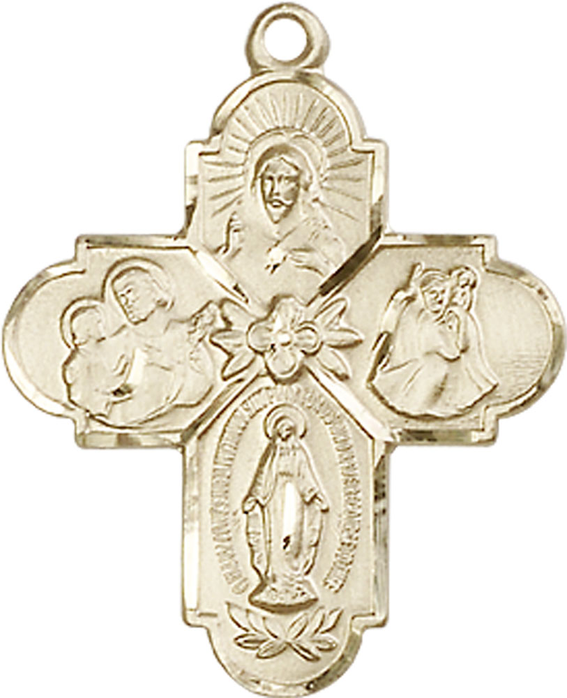 14kt Gold Filled 4-Way Medal