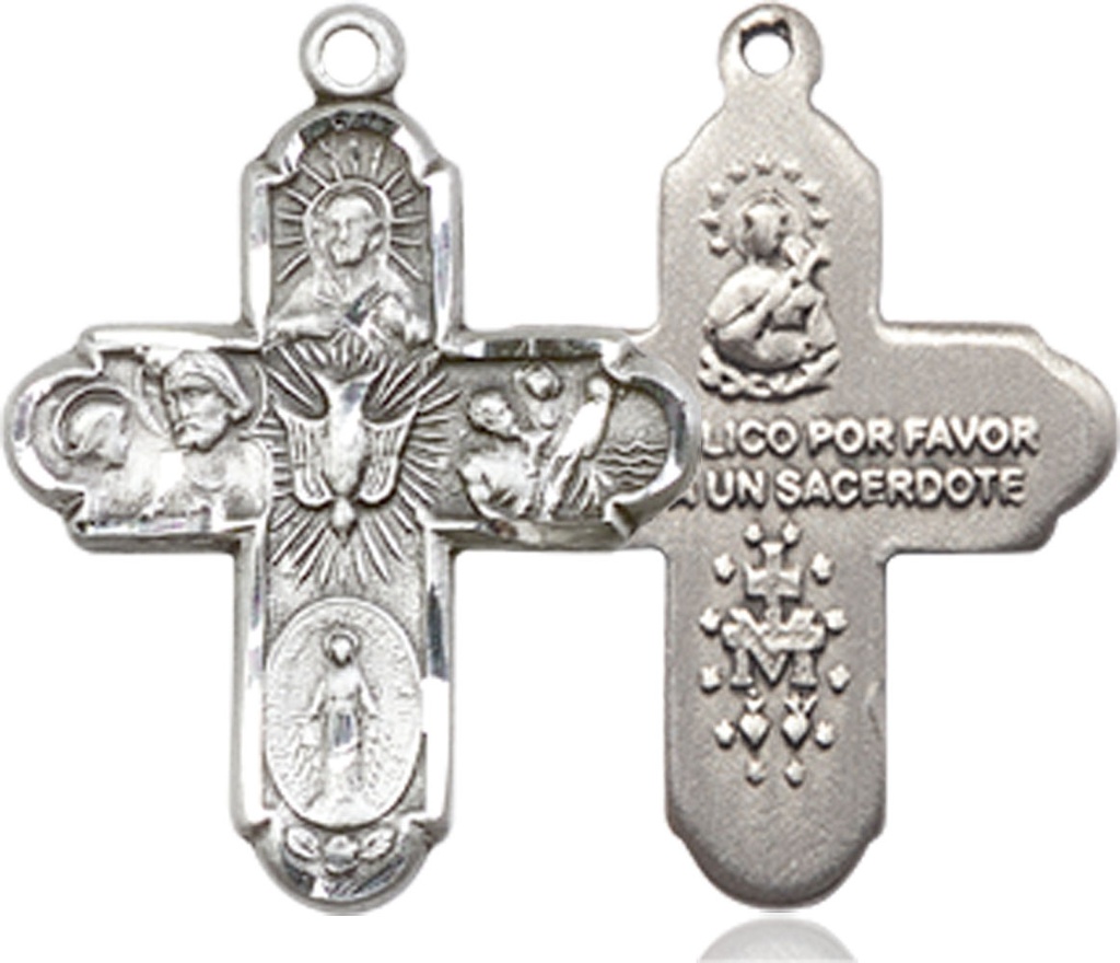 Sterling Silver 5-Way Medal