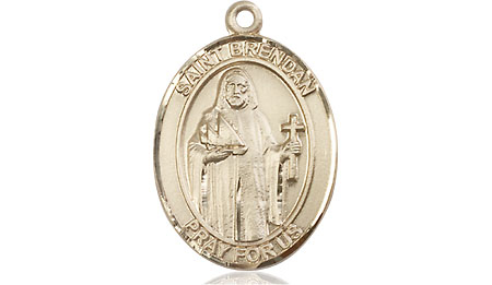 14kt Gold Filled Saint Brendan the Navigator Medal