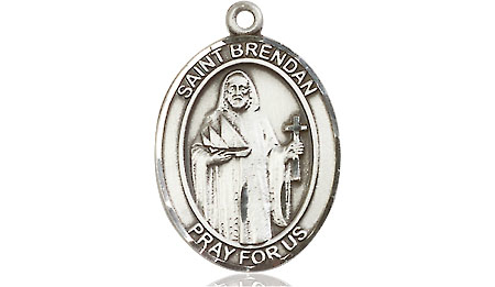 Sterling Silver Saint Brendan the Navigator Medal - With Box