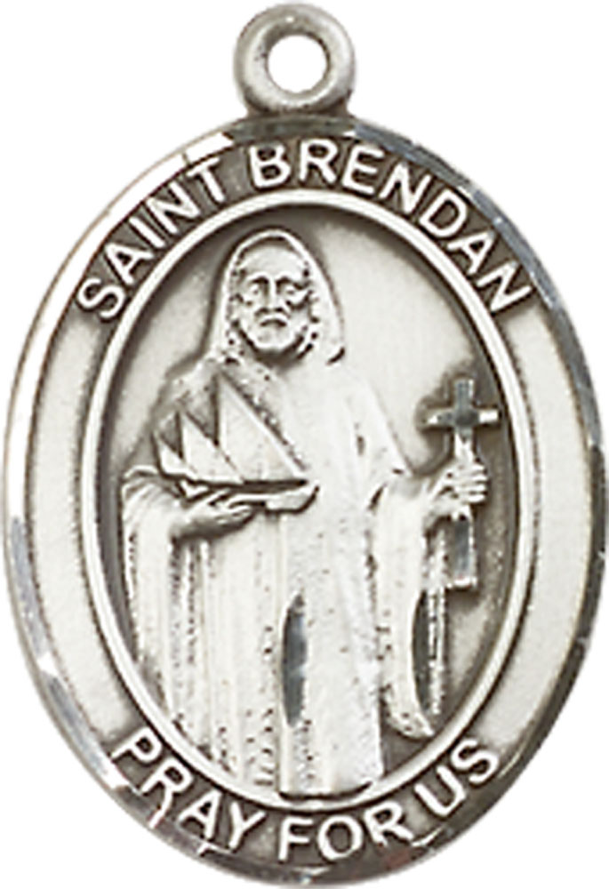 Sterling Silver Saint Brendan the Navigator Medal - With Box