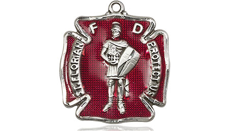 Sterling Silver Saint Florian Medal