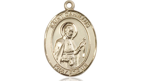 14kt Gold Filled Saint Camillus of Lellis Medal